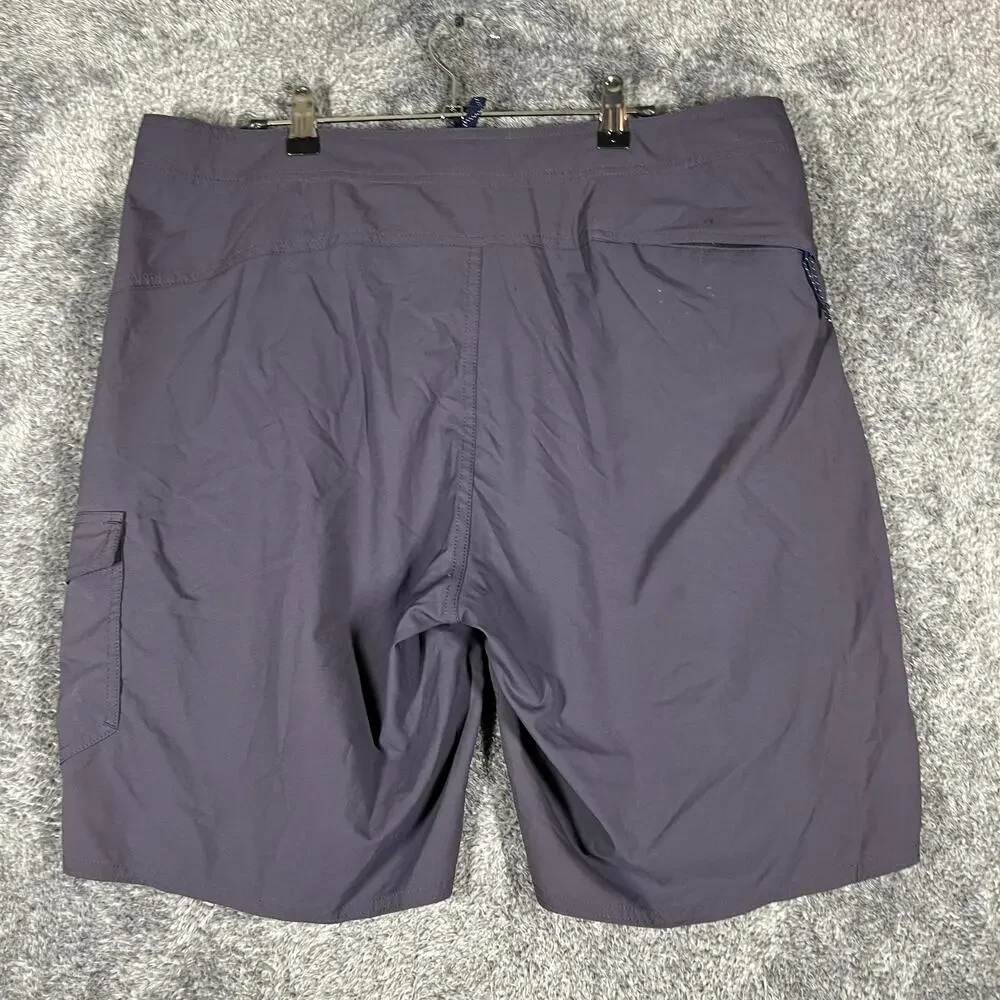 Patagonia Shorts Mens 36 Gray Board Shorts Drawstring Pockets Quick Dry